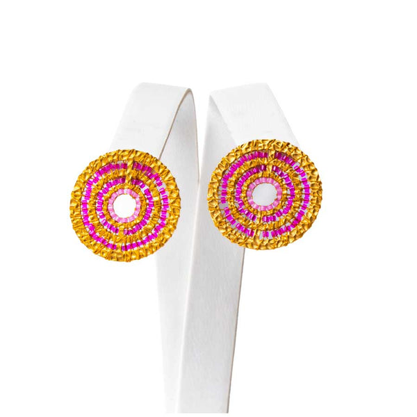 Topos circulo tejidos en miyuki